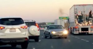 car driving in the wrong lane