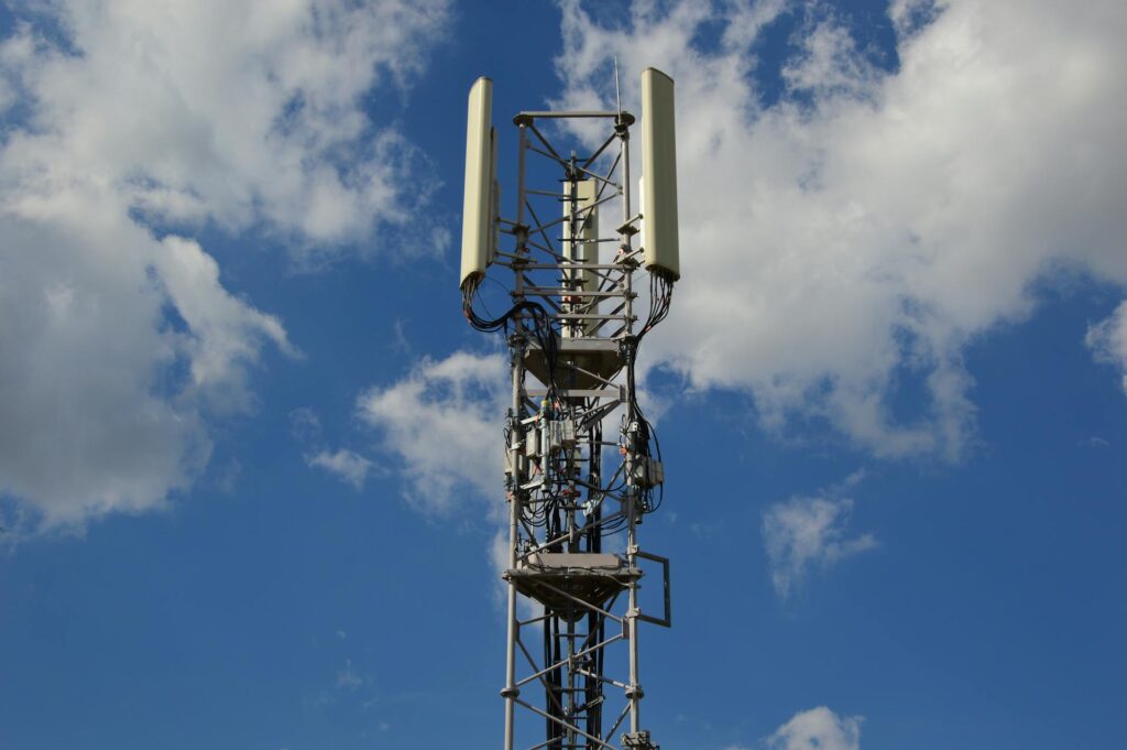 A cellular transmitter tower