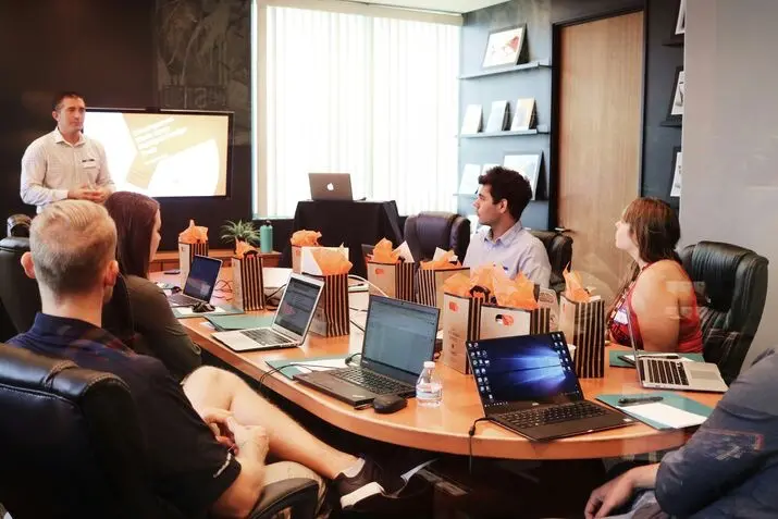 a board meeting
