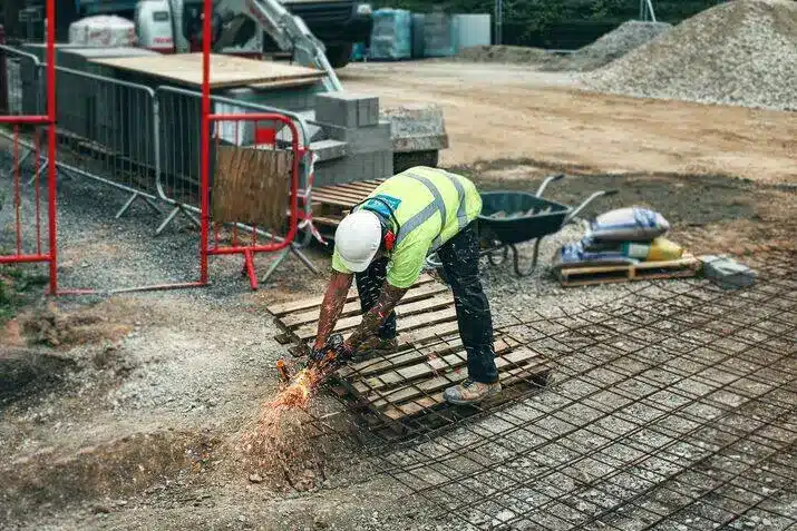 man-in-green-and-yellow-safety-vest-and-blue-denim-jeans-standing-on-brown-wooden-pallet