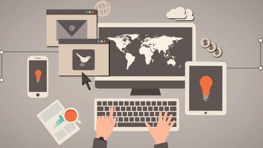 Online marketing concept