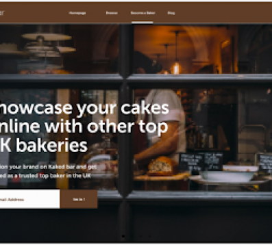 Landing page for Kaked bar