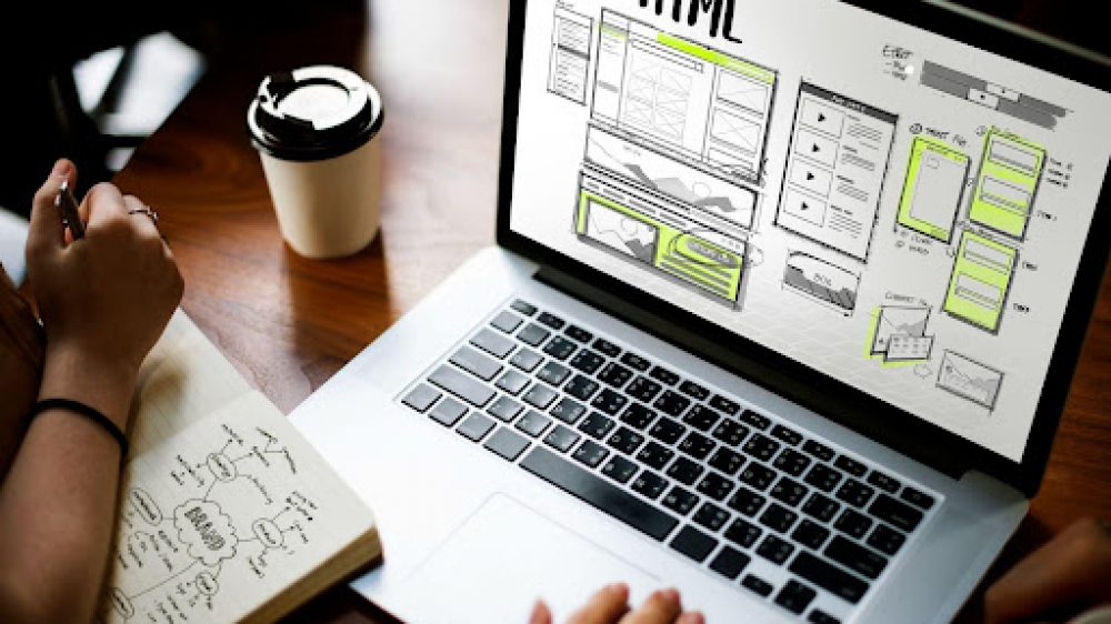 web designer using mac